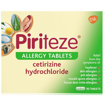 Piriteze Allergy Tablets X 7