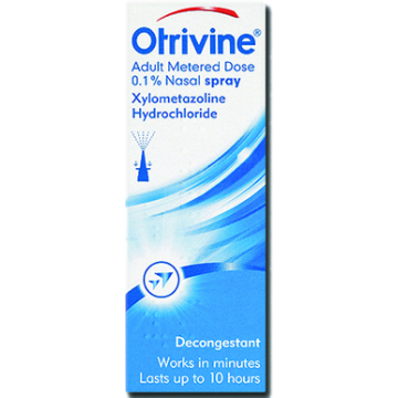 Otrivine Adult Metered Dose 0.1% Nasal Spray X 10ml