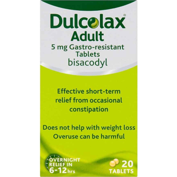 Dulcolax Adult 5mg Gastro-Resistant Tablets X 20