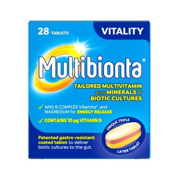 Multibionta Vitality Tailored Multivitamin with Minerals & Biotic Cultures X 90