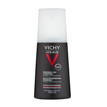 Vichy Homme Ultra-Fresh Intense Regulation 24hr Spray Anti-Perspirant Deodorant 100ml