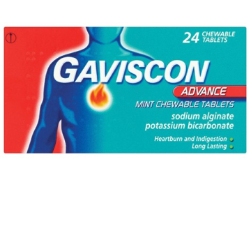 Gaviscon Advance Mint Chewable Tablets X 24