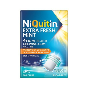NiQuitin Extra Fresh Mint 2mg Medicated Chewing Gum X 30