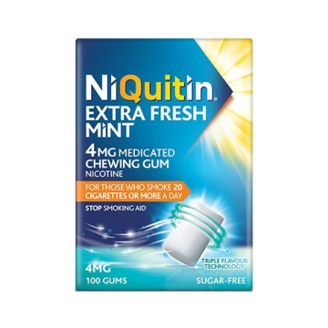 NiQuitin Extra Fresh Mint 4mg Medicated Chewing Gum X 100