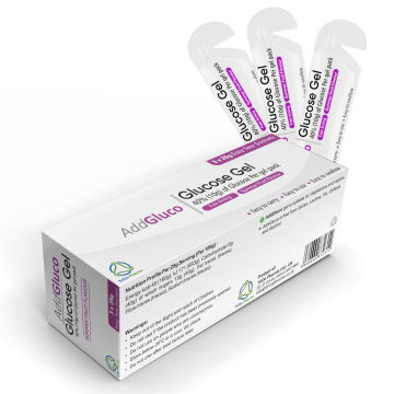 AddGluco Glucose Gel – Fast-Acting Glucose Energy Gel in Easy Tear Sachets (3 x 25g) – Summer Fruit Flavour, Vegetarian & Vegan-Friendly