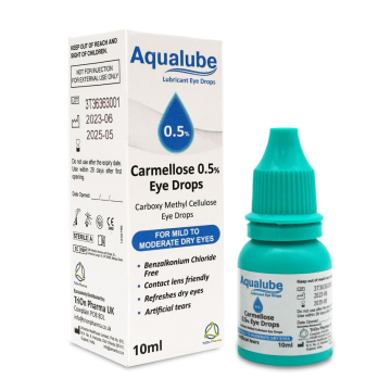 Aqualube 0.5% Carmellose Sodium eye - mild to moderate dry eye drops 10ml