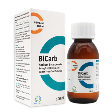 BiCarb Sodium Bicarbonate 84mg/ml Sugar Free Oral Solution 100ml