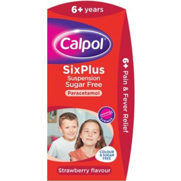Calpol Six Plus Suspension Sugar-Free X 80ml