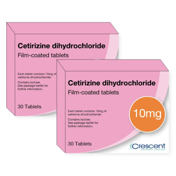 Cetirizine Hydrochloride Allergy & Hayfever Releif 10MG 60 Tablets