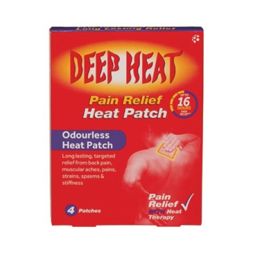 Deep Heat Pain Relief Heat Patch X 4