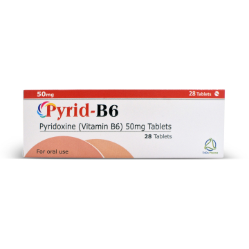 Pyrid B6 Pyridoxine 50MG - 28 tablets