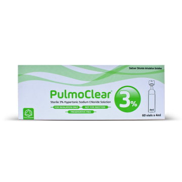 PULMOCLEAR 3% Hypertonic Sodium Chloride Inhalation Solution 60 x 4ml