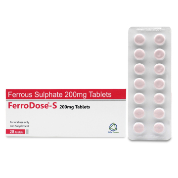 FERRODOSE S 200MG - Ferrous Sulphate 200MG 28 tablets