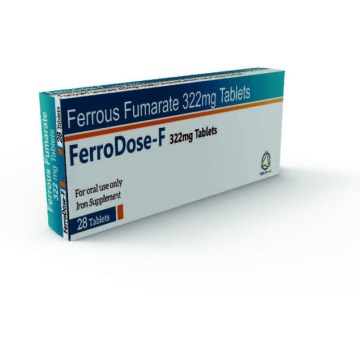FERRODOSE F 322MG - FERROUS FUMARATE 322MG 28 tablets