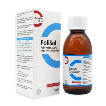 FoliSol Folic Acid Oral Solution 2.5mg/5ml 150ml