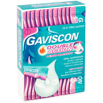 Gaviscon Double Action Liquid Sachets X 12