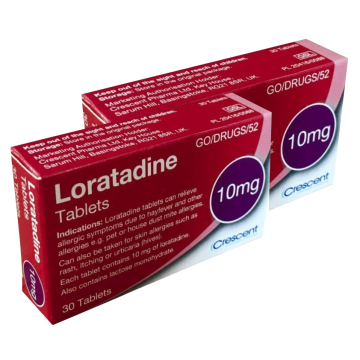 Loratadine Allergy & Hayfever Relief 10mg 60 Tablets 