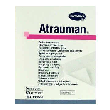 Atrauman Impregnated Tulle Dressings 5cm x 5cm (x50) 499550