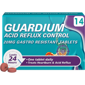 Guardium Acid Reflux Control 20mg Gastro Resistant Tablets Esomeprazole X 14