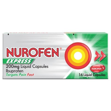 Nurofen Express 200mg Liquid Capsules X 10