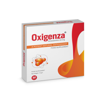 Oxigenza Astaxanthin 22mg Tablets – Premium Antioxidant Support for Skin, Eyes & Vitality 60 tablets