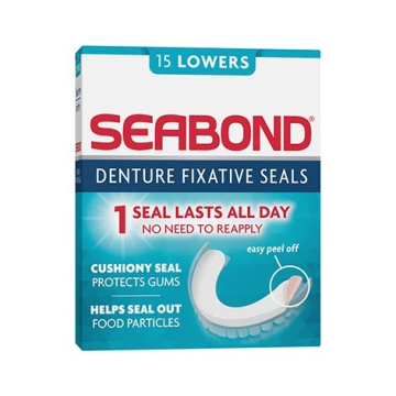 Seabond Denture Fixative Seals Lowers X 15